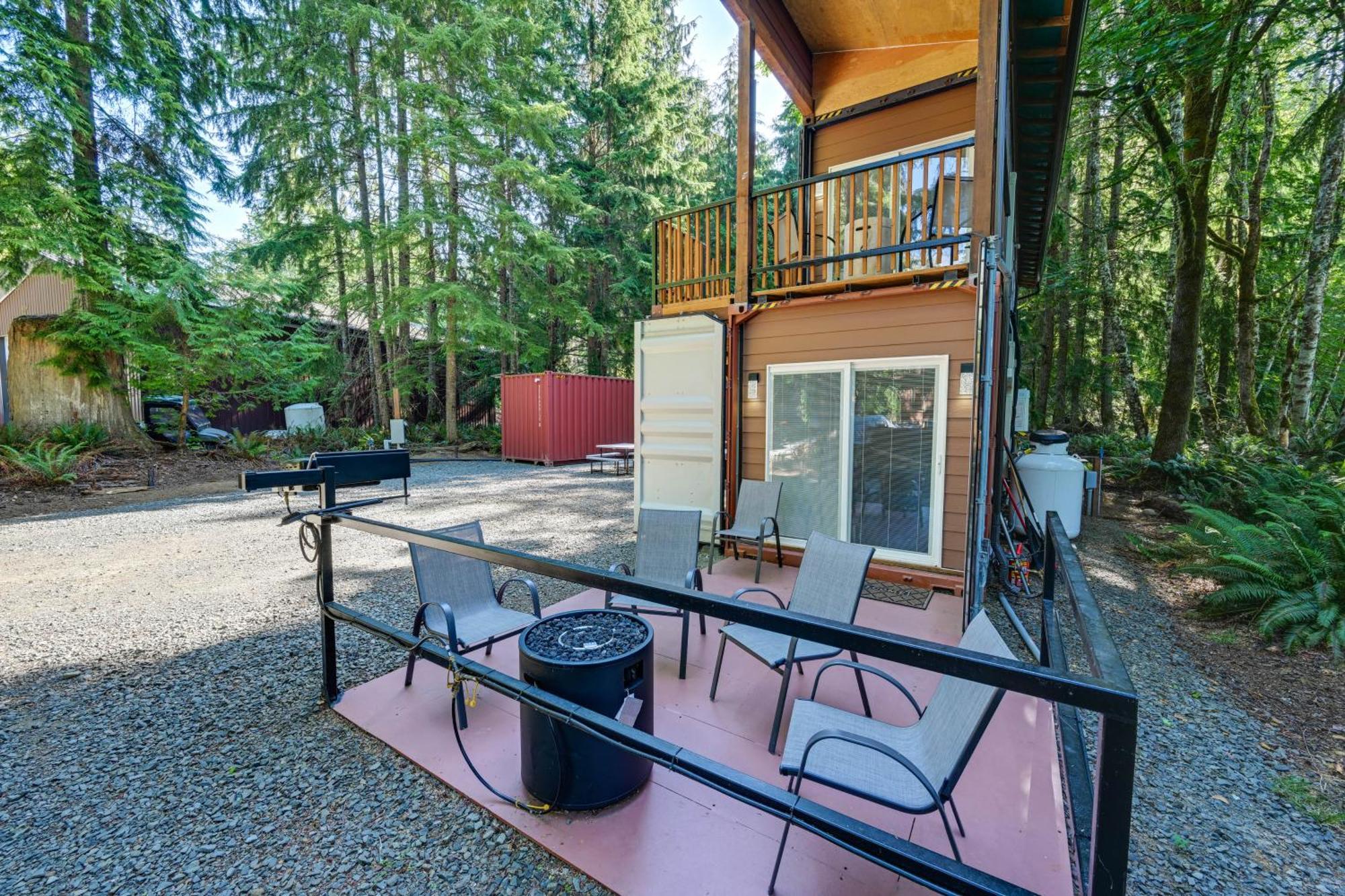 Unique Container Studio With Deck And Fire Pit! Buckley Екстериор снимка