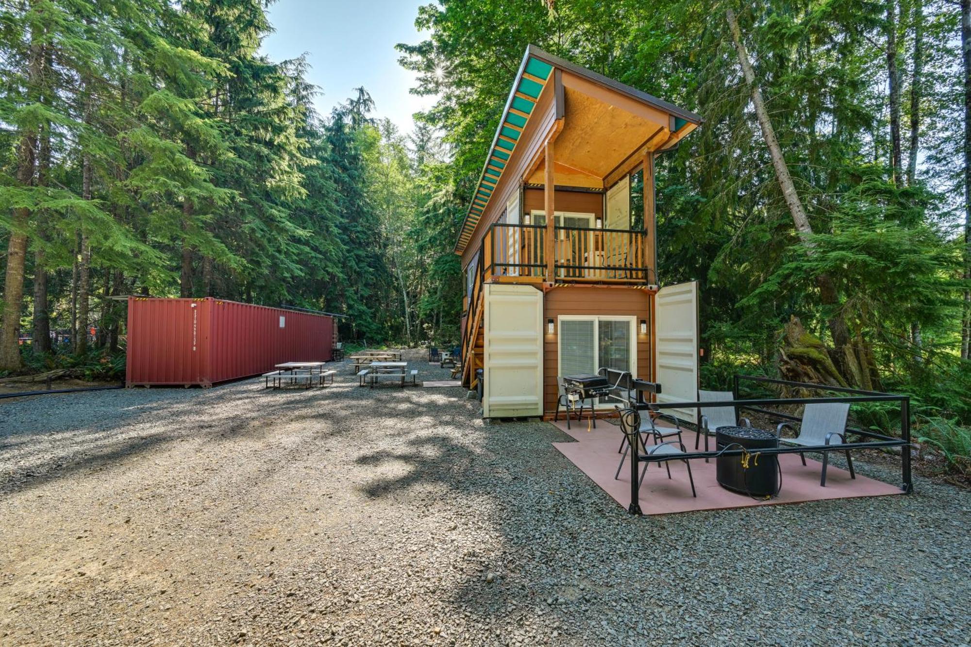 Unique Container Studio With Deck And Fire Pit! Buckley Екстериор снимка