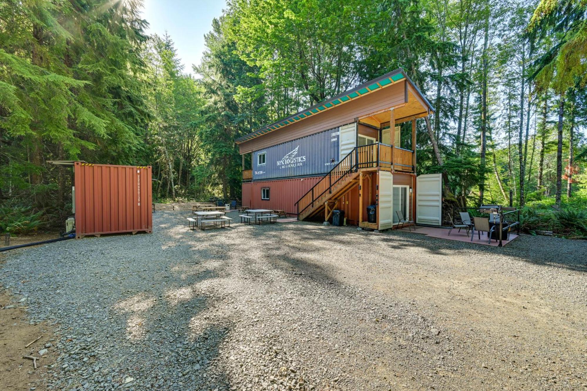 Unique Container Studio With Deck And Fire Pit! Buckley Екстериор снимка